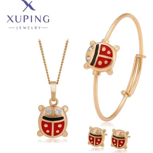 Xuping Fashion Little Bear baby Children New Charms Styles Gold Color Plated Jewelry Set Party 60001