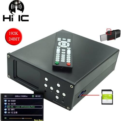 2018 Latest Digital Audio Decoder AK4495 Turntable lossless music player Support WAV MP3 APE Bluetooth 5.0 Decoding LCD Display