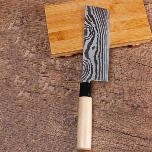 LDZ New Utility knife japanese style kitchen knife 7" chef knife stainless steel kitchen knives meat cleaver kitchen accessories