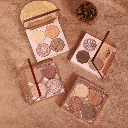 4 Colors Matte Eyeshadow Palette Eyeshadow Primer Waterproof Glitter Eye Pigment Matte Shimmer Shine Eye Shadow Powder