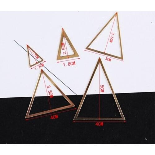 5pcs Gold/White K Pendants for DIY Earrings Making Stud/Drop Earring Connectors Accessories Handwork Jewelry Findings Wholesale