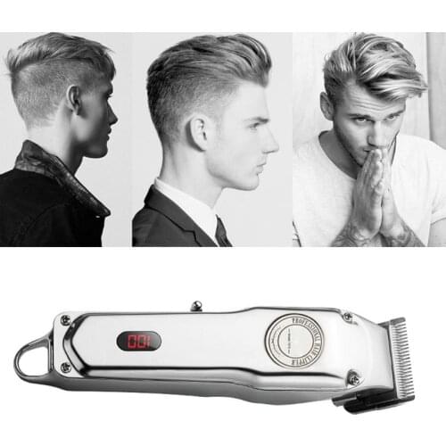 Professional Electric Hair Clippers Men Beard Trimmer Barber Grooming Kit Shaver