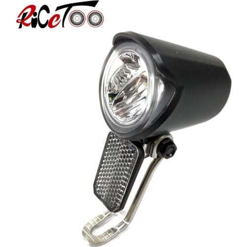 RICETOO 6V/12V/24V/36V/48V/60V Electric Bicycle Light Conversion Kit SM/Waterproof Plug DH004 Front Eibke Light Headlight