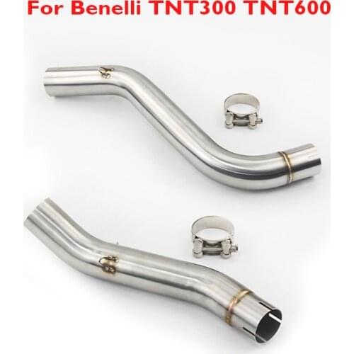 Slip on TNT300 TNT600 Motorcycle Exhaust Pipe System Connection Link Tube Modified Exhaust Pipe Connector for BENELLI 600 300