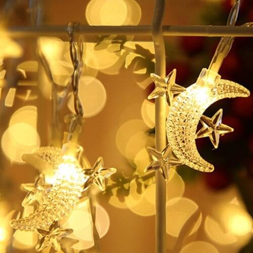 LED Lights 2021 New Stars Moon Battery String Lights for Christmas Wedding Decoration Butterfly Lights Fairy Bedroom Decor