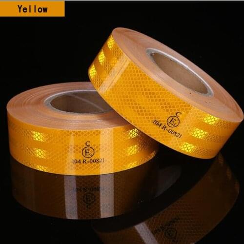 20Rolls Reflective Conspicuity Diamond Grade Tape Automotive Motorcycle Trailer Tractor Truck Reflectors red yellow white