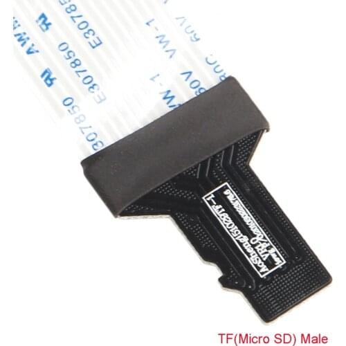 TF Micro SD Male To SD Female SDHC SDXC Flexible Card Extension Adapter Cable Extension For Car GPS TV 48cm/60cm