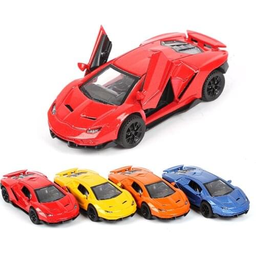 1:32 Simulation Metal Diecasts Kids Vehicles Toy Model Pull-Back Racing Car Sports Vehicle Birthday Gift For Boys Children Y124