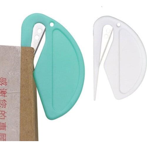 2pcs/set Mini Plastic Letter Opener Sharp Mail Envelope Opener Safety Papers Cutter Art Tool Kits Letter Opener Office Supplies