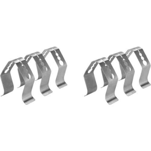 6Pcs/Set Stainless Steel BBQ Probe Clip Holder BBQ Smoke Smoker Oven Kitchen Accessories Baking Tools