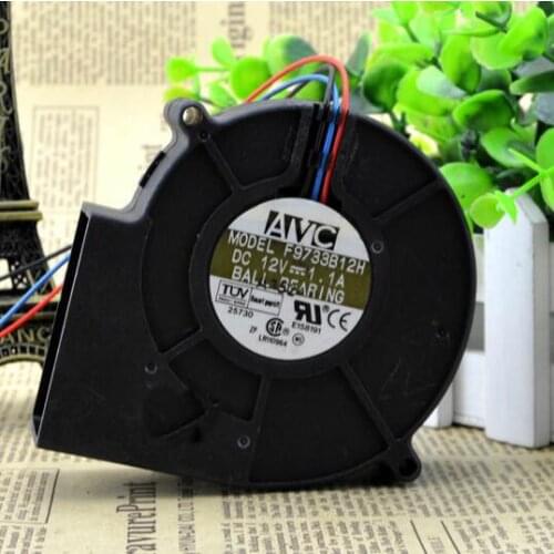 AVC F9733B12H 12V 1.1A 9CM 9733 3-line projection turbo cooling fan