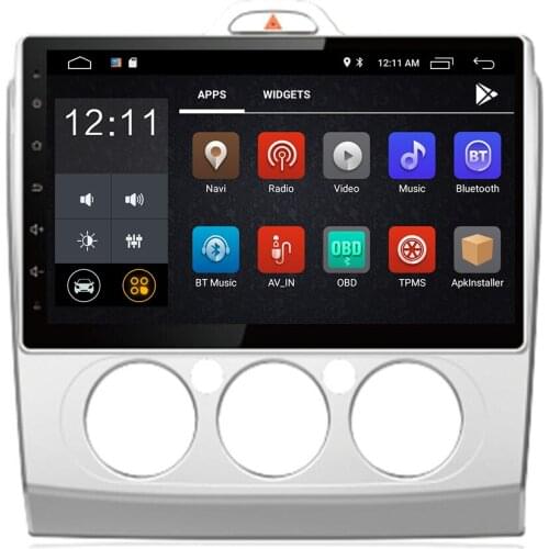 2din 9 Inch Android 10 4G+32G Car Dvd Gps For Ford Focus 2 2006-2011 With Wifi/gps Navi/fm/am Radio/bluetooth/ Tape Recorder