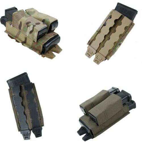 TMC3093-RG Empty Tactical Molle Strap Double Mag Pouch Bag Hunting Paintball