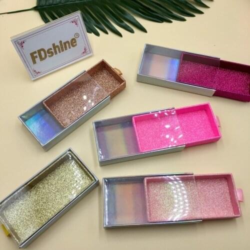 FDshine wholesale Pulling magnetic box for false eyelashes empty box