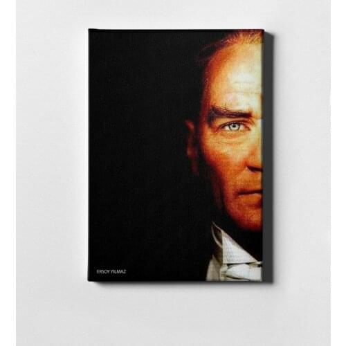 Personalized Ataturk Canvas Print (50x70 cm.) 18 gift Home Decoration Special Design Home Office Business Place Quality Cost Effective
