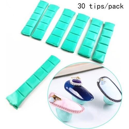 1 Pack Nail Adhesive Glue Clay Stick Removable Reusable Clay Stand Holder Display Tips Nails Art Practice Tools Manicure