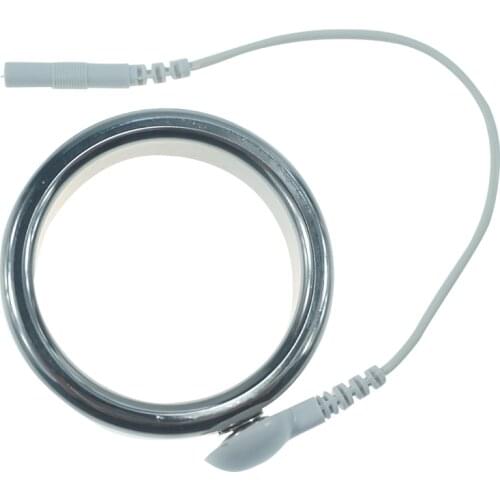 For DIY 5 sizes for choose electric shock stainless steel cock ring penis delay ejaculation metal scotrum sex toys for men