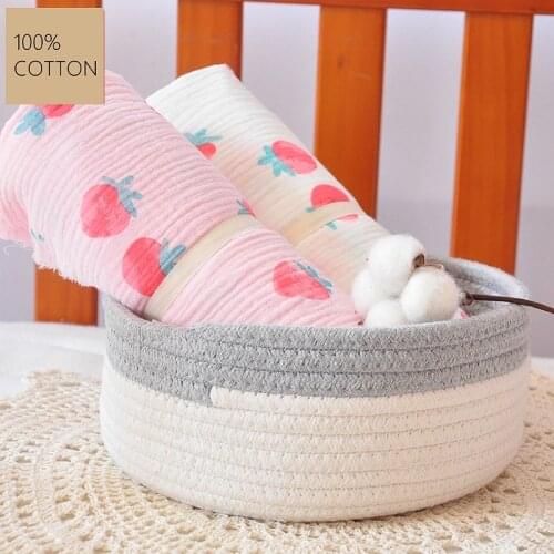 Floral Printed Crepe Sewing Materials Soft Cotton Gauze Fabric By The Yard For DIY Baby’s Clothes 90*143cm TJ0731