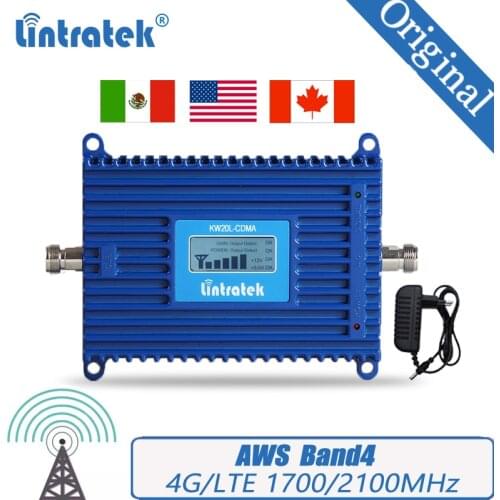 Lintratek 4G Signal Booster 1700/2100 Repeater LTE Amplifier AWS Band 4 Mobile Signal Booster #50