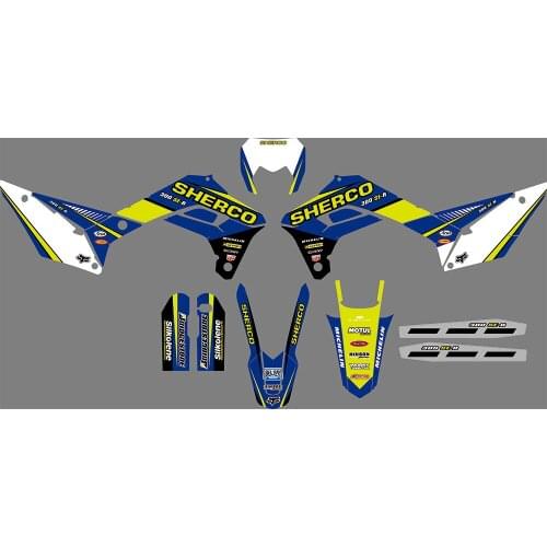 Motorcycle Sticker Graphic Decal Kit Enduro DECO For SHERCO SE SEF 2017-2020