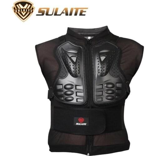 SULAITE Motorcycle Jacket Body Armor Motorcycle Motocross Moto Vest Back Chest Protector Off-Road Dirt Bike Protective Gear