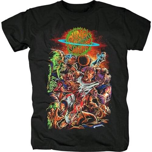 Mens TShirt Short Sleeve Shirt Rings of Saturn Rock Tee Women Hiphop Shirts(3)