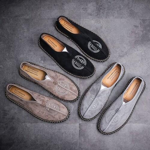 Brand mens shoes 2019 spring and autumn fashion classic comfortable breathable soft flat simple casual shoes to keep warm