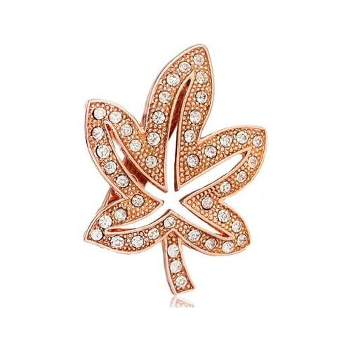 New fashionMetal leaf brooch lotus leaf maple brooch For Women girl Accessories jewelry wholesale