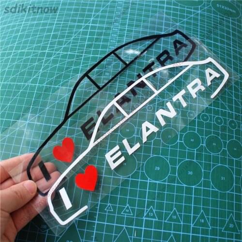New I love my car Vinly Decal Styling Door Windows Trunk Sticker For hyundai elantra 2020 2017 2018 2014 2015 accessories