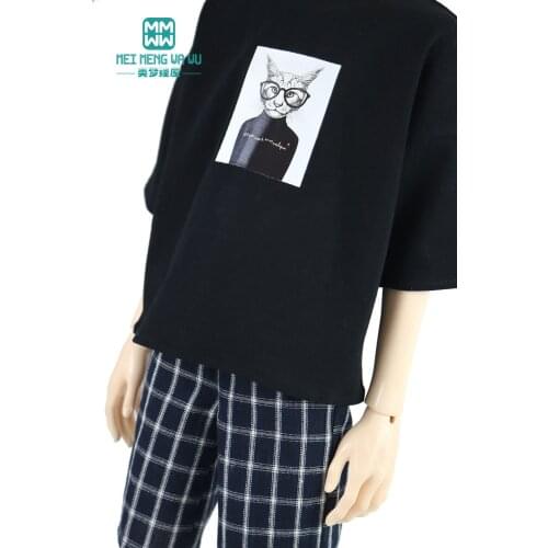 Clothes for doll fit 65-78m BJD Spherical joint body doll Fashion T-shirts, shorts, shirts