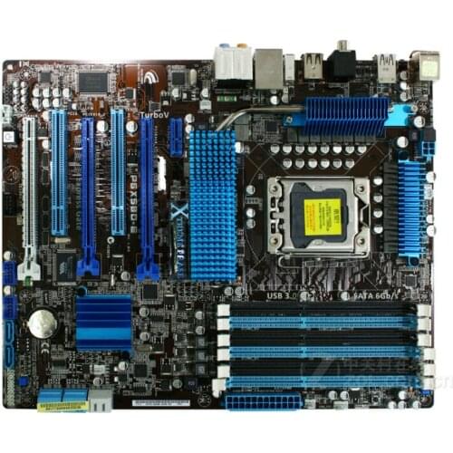 Original motherboard for ASUS P6X58D-E DDR3 LGA 1366 24GB USB2.0 USB3.0 for I7 CPU X58 Desktop Motherboard Free shipping