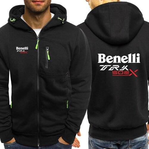 2021 Autumn Benelli TRK 502X Logo Mens Sports Tops Jackets Men/Women Anime Coat Pullovers Streetwear Couples Cartoon Zipper Hoo