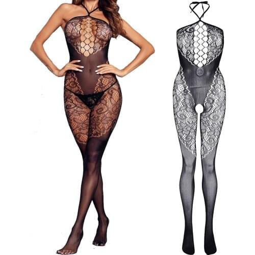 Porn Sexy Bodystockings Hot Underwear Lingerie Exotic Tight Bodysuit Baby Doll Women Fishnet Open CrotchCrotchless Teddies Mujer