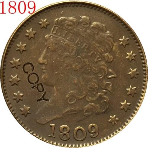 USA 1809-1836 Classic Head Half Cent COPY COINS