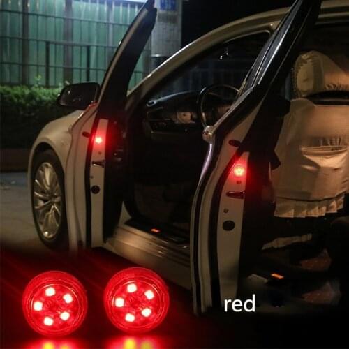 LED Car Opening Door Safety Warning Anti-collision Lights Magnetic Induction Strobe Flash Waterproof Collision Lamps Accessories
