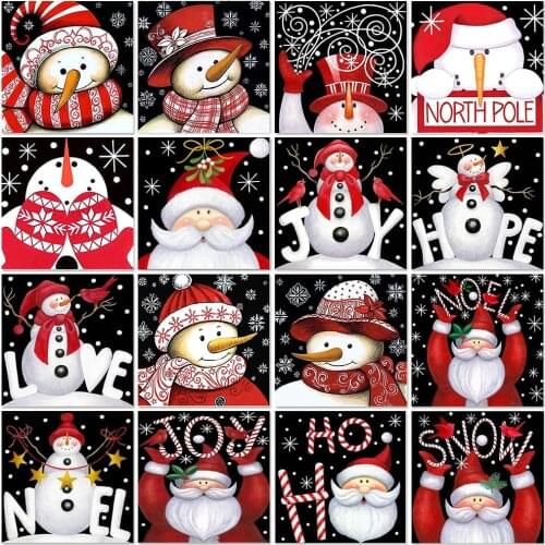 Full Drill 5D Diamond Painting Christmas Santa Claus Diamond Embroidery Snowman Cross Stitch Sale Mosaic ChildrenS Room Decor