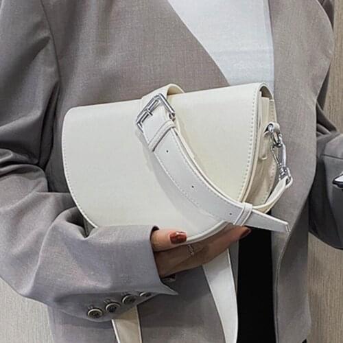 High Quality Women Small Pu Leather Shoulder Bags Fashion Ladies Crossbody Bags for Women Fashion Female Saddle Messenger Bag