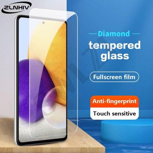 ZLNHIV 9H on the tempered glass for Samsung Galaxy A02s A12 A22 A32 A42 A52 A72 phone screen protector protective film