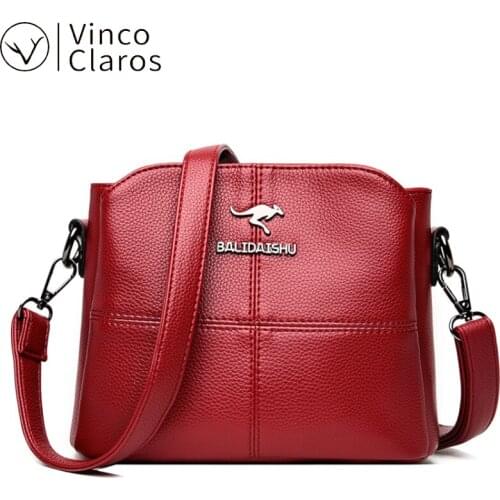 High Quality Leather Small Shoulder Crossbody Bag Women Purses Luxury Brand Handbags Designer Multi-Pockets Sac A Main Bolsos