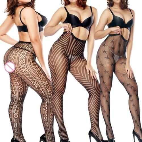 7 Styles Plus Size Sexy Womens Pantyhose Tights Fishnet Mesh Stockings Underwear Lace Sheer Tights