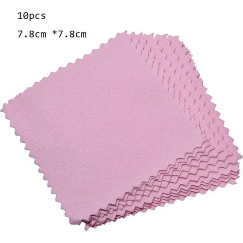 5pcs 10pcs 50pcs Clean Cleaning Cloth Polishing Cloth For Sterling Platinum Jewelry Anti Tarnish