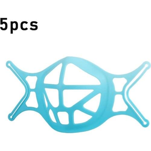 5 Pcs Breathable 3d Silicone Face Masks Filters Holder Silicone Mask Inner Pad Auxiliary Cushion Support For Home Supplies