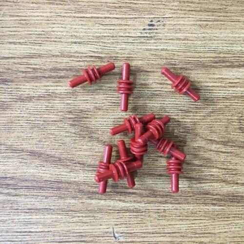 50/100/200pcs/lot Superseal Cable Cavity Plug Red Connector Solid Blind Rubber Seal Waterproof Plug Solid For Delphi 12059168