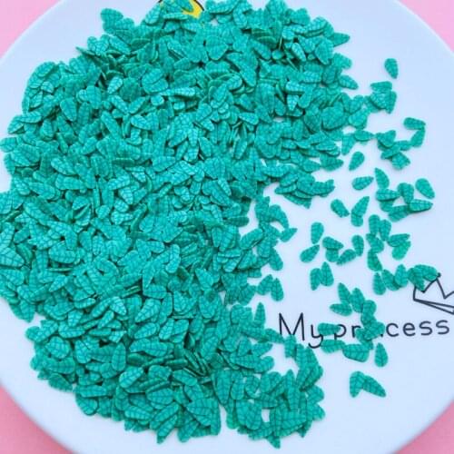 20g/Lot Hot Selling Clay Leaf Slice, Cute Miniature Schoolbus Sprinkle for Crafts Making, Phone Deco, DIY Scrapbooking