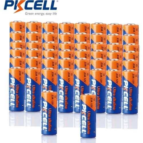 50 x 23A 12V L1028 MN21 V23GA MN21 VR23 A23 Alkaline Dry Batteries For Electronic door remotes, calculators, computer boards