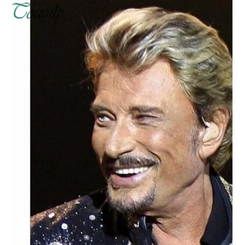 5d DIY Round&square diamond painting Superstar singer johnny hallyday cross stitch diamond embroidery painting Full of diam