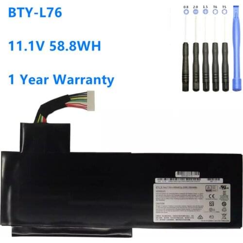 Laptop Battery BTY-L76 For MSI GS70 2OD 2PC 2PE 2QC 2QD 2QE GS72 MS-1771 MS-1772 MS-1773 MS-1774 MEDION X7613 MD98802