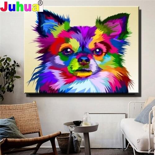 Full Sqaure/Round drill diamond Painting Chihuahua,5D DIY diamond embroidery Puppy Dog mosaic Home Decor Animal Gift