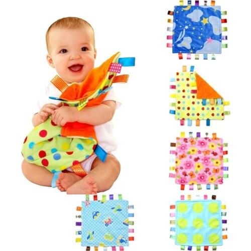 Newborn Baby Comforting taggies Blanket Baby Appease Toys Soft Toddler Grasping Fantoche Towel Kids Reassure Towel Toy