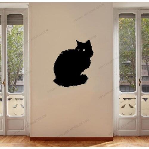 Pet Ragdoll Cat Sign Wall Decals Decor Pet Grooming salon Vinyl Wall Sticker Wallpaper Animal Care Shop Art Wall Murals CX39